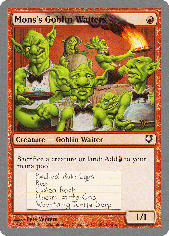 Mons's Goblin Waiters [Unhinged] | Play N Trade Winnipeg