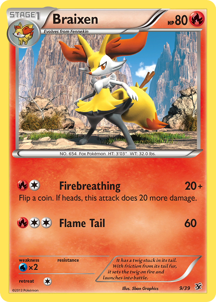 Braixen (9/39) [XY: Kalos Starter Set] | Play N Trade Winnipeg