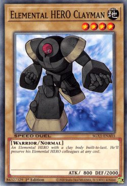 Elemental HERO Clayman [SGX1-ENA03] Common | Play N Trade Winnipeg