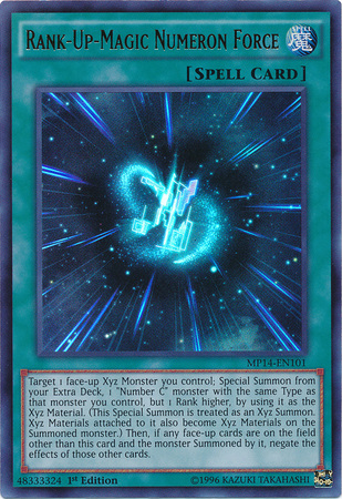 Rank-Up-Magic Numeron Force [MP14-EN101] Ultra Rare | Play N Trade Winnipeg