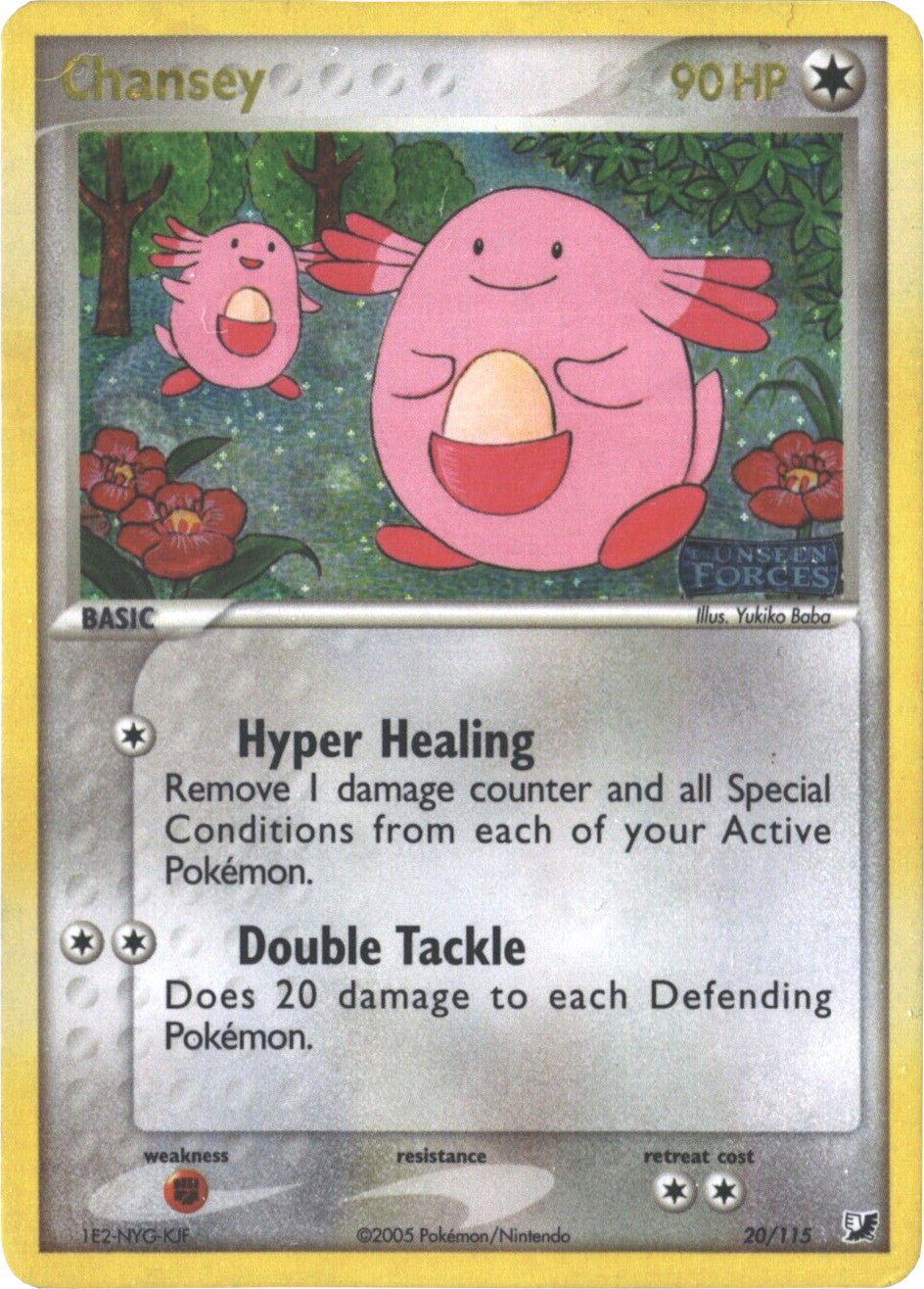 Chansey (20/115) (Stamped) [EX: Unseen Forces] | Play N Trade Winnipeg