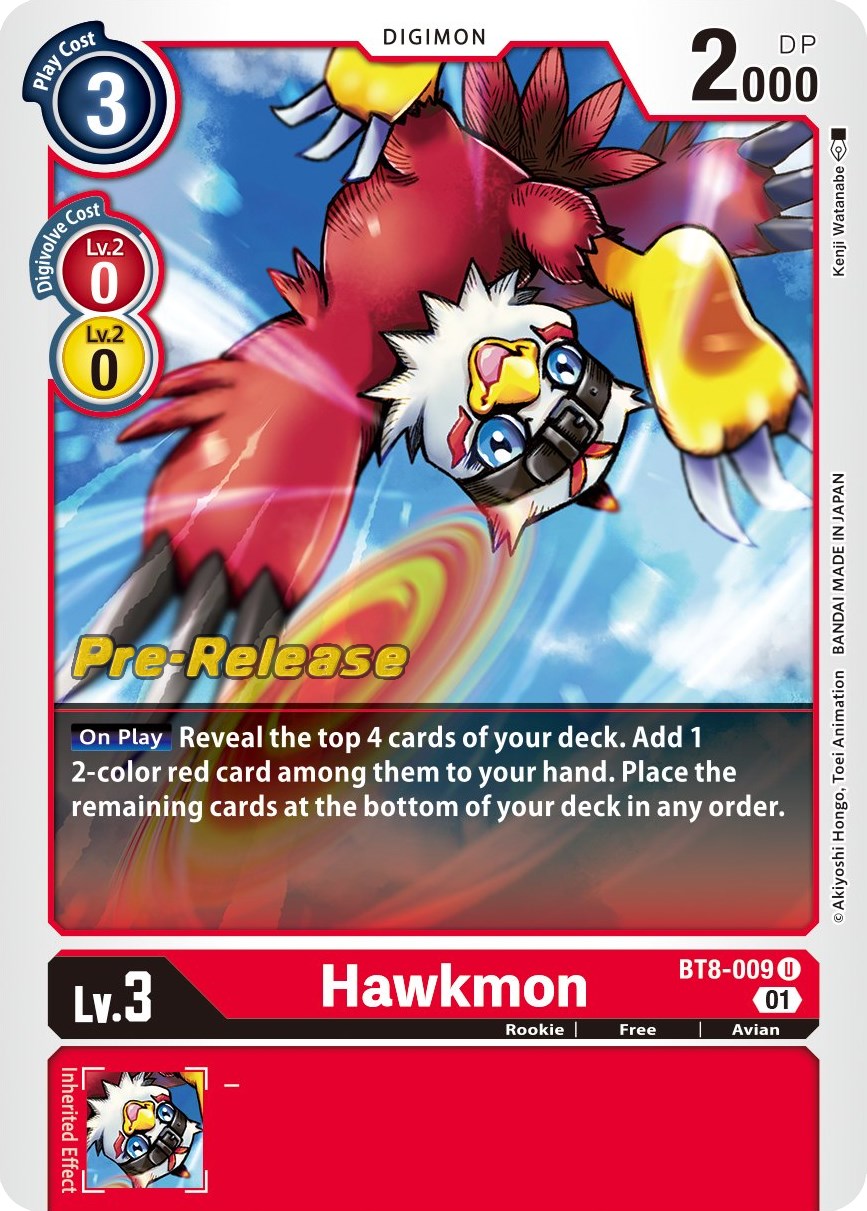 Hawkmon [BT8-009] [New Awakening Pre-Release Cards] | Play N Trade Winnipeg