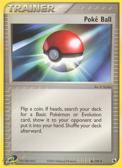 Poke Ball (86/109) [EX: Ruby & Sapphire] | Play N Trade Winnipeg