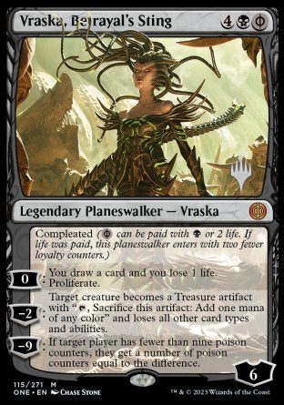 Vraska, Betrayal's Sting (Promo Pack) [Phyrexia: All Will Be One Promos] | Play N Trade Winnipeg