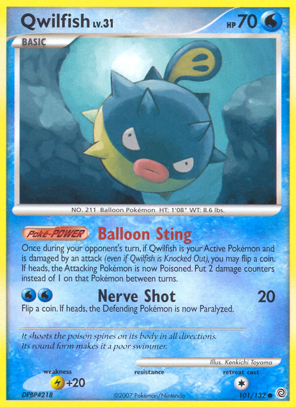 Qwilfish (101/132) [Diamond & Pearl: Secret Wonders] | Play N Trade Winnipeg