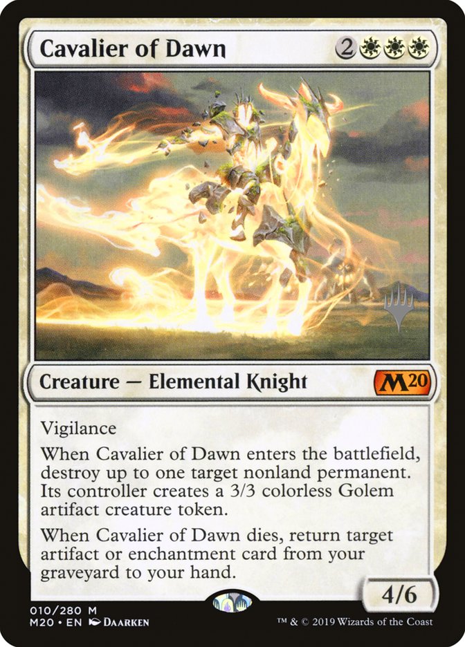 Cavalier of Dawn (Promo Pack) [Core Set 2020 Promos] | Play N Trade Winnipeg