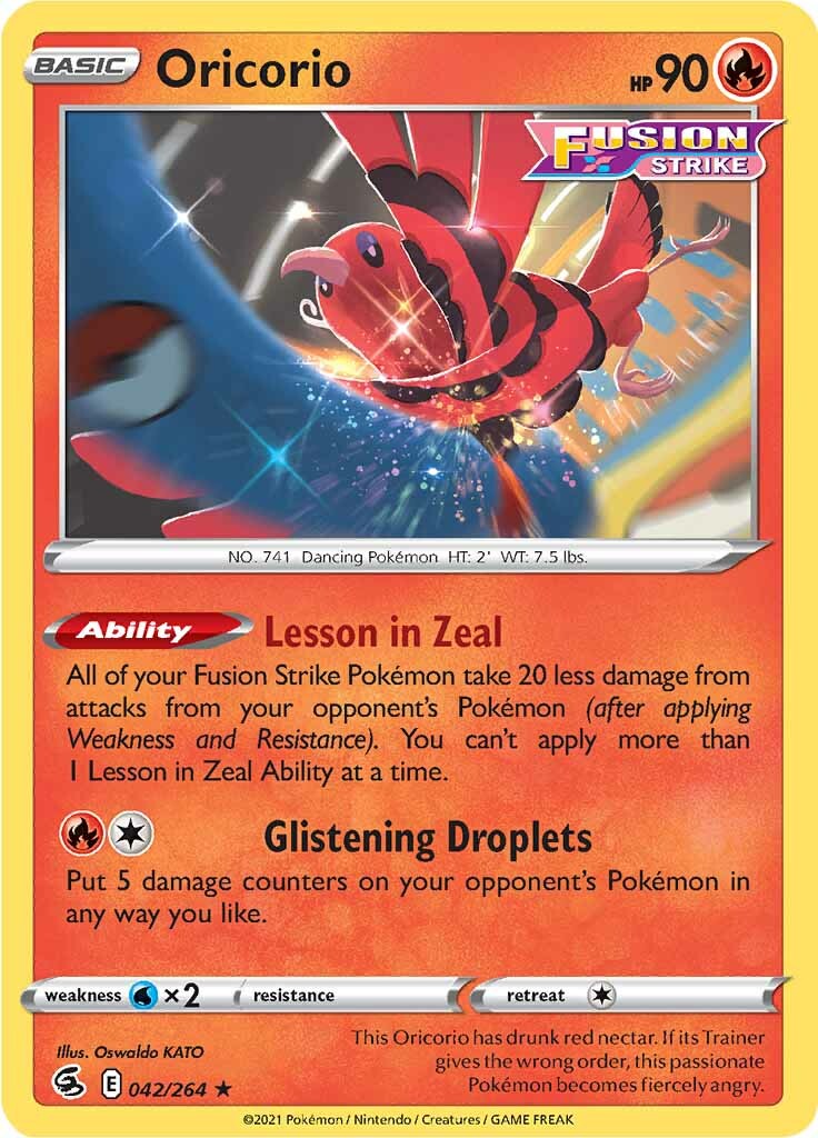 Oricorio (042/264) [Sword & Shield: Fusion Strike] | Play N Trade Winnipeg