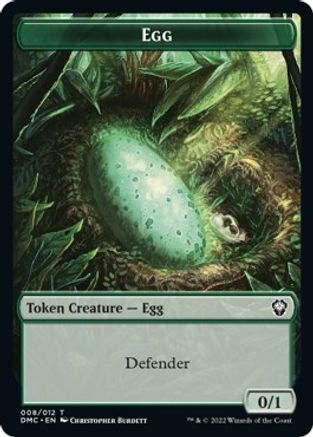 Snake // Egg Double-sided Token [Dominaria United Commander Tokens] | Play N Trade Winnipeg