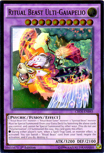 Ritual Beast Ulti-Gaiapelio (UTR) [CROS-EN045] Ultimate Rare | Play N Trade Winnipeg