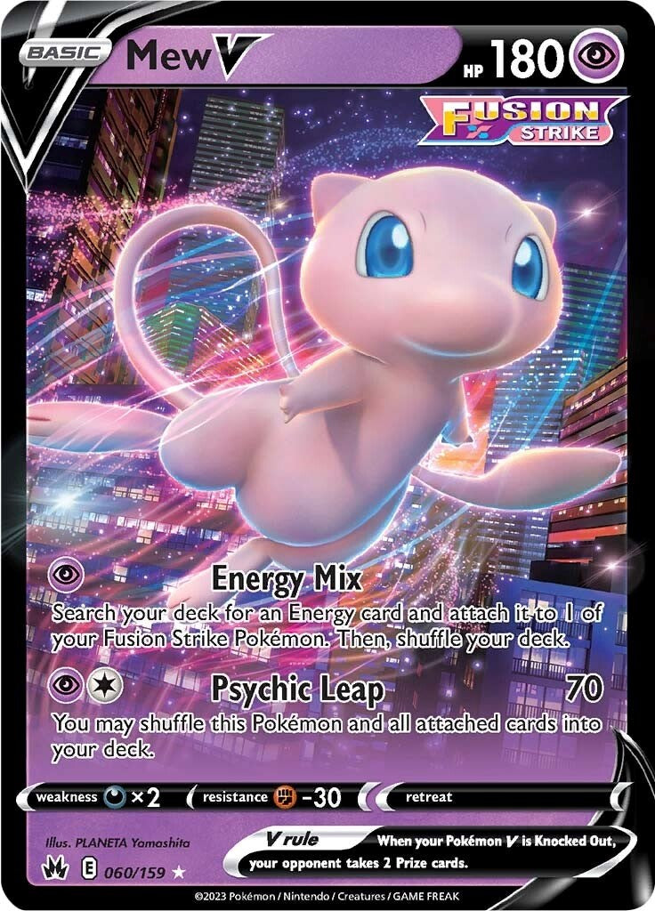 Mew V (060/159) [Sword & Shield: Crown Zenith] | Play N Trade Winnipeg