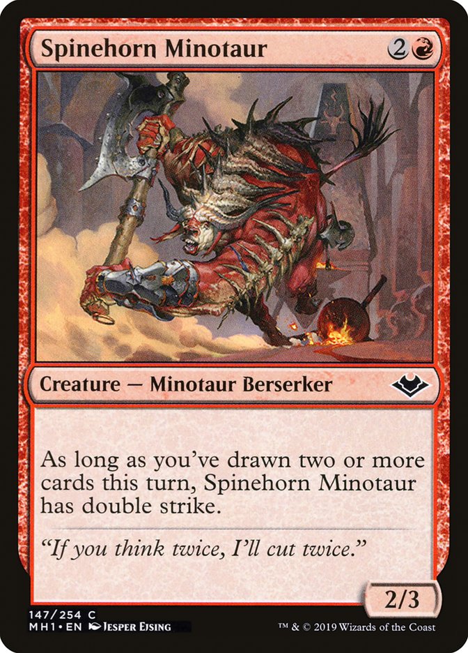 Spinehorn Minotaur [Modern Horizons] | Play N Trade Winnipeg