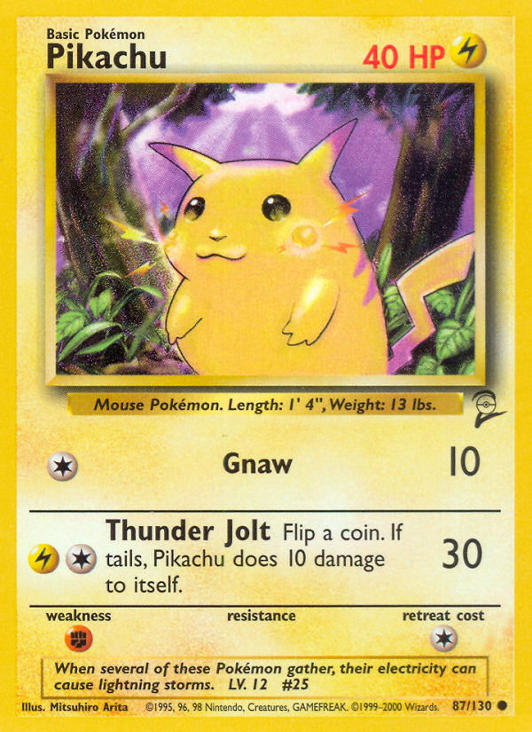 Pikachu (87/130) [Base Set 2] | Play N Trade Winnipeg