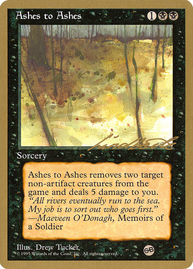 Ashes to Ashes (Leon Lindback) (SB) [Pro Tour Collector Set] | Play N Trade Winnipeg