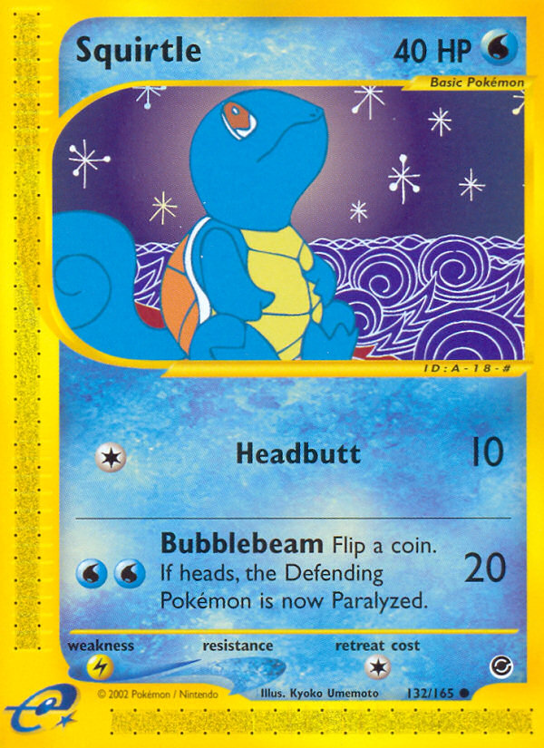 Squirtle (132/165) [Expedition: Base Set] | Play N Trade Winnipeg