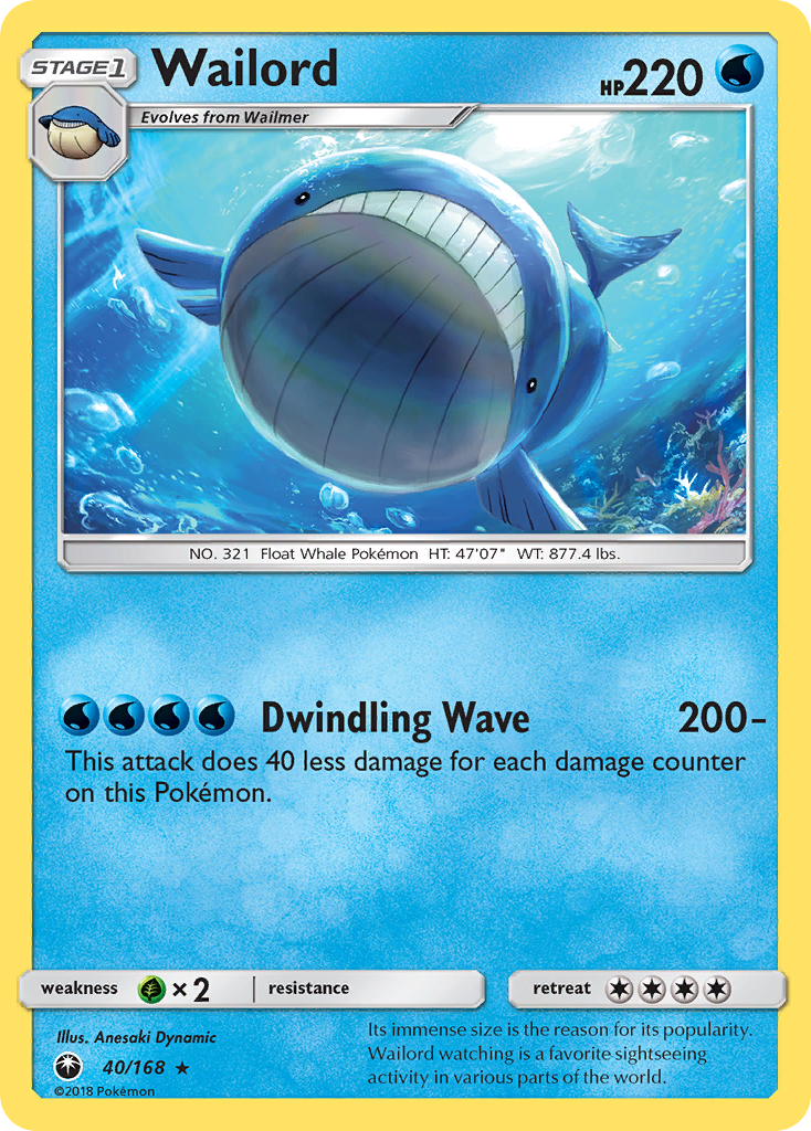 Wailord (40/168) [Sun & Moon: Celestial Storm] | Play N Trade Winnipeg