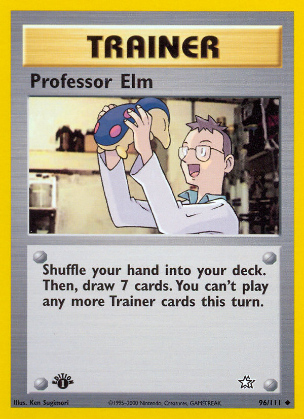 Professor Elm (96/111) [Neo Genesis 1st Edition] | Play N Trade Winnipeg