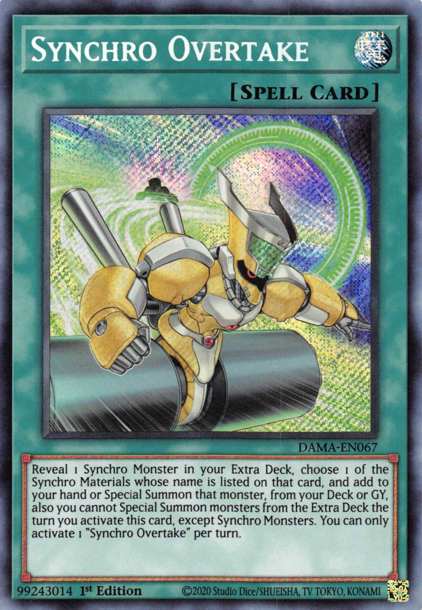 Synchro Overtake [DAMA-EN067] Secret Rare | Play N Trade Winnipeg
