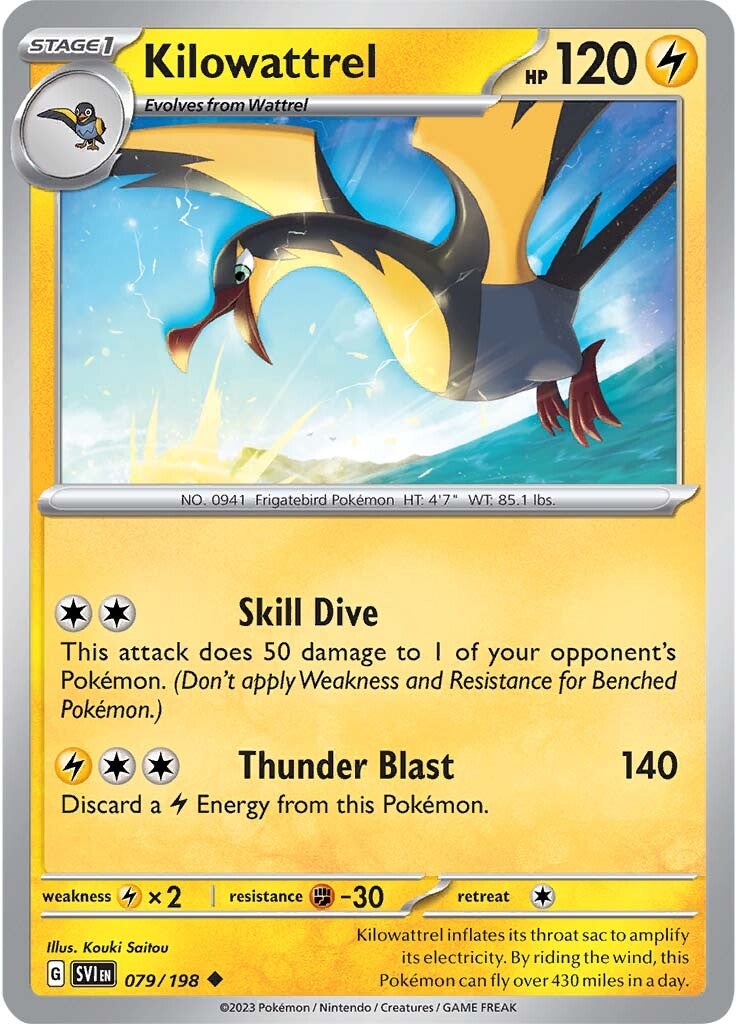 Kilowattrel (079/198) [Scarlet & Violet: Base Set] | Play N Trade Winnipeg