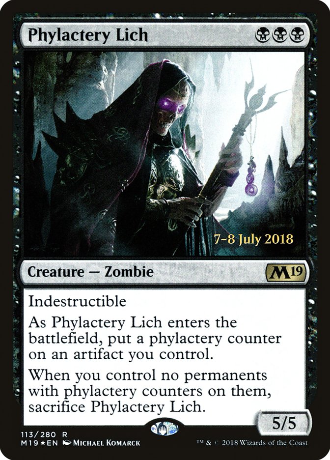 Phylactery Lich  [Core Set 2019 Prerelease Promos] | Play N Trade Winnipeg