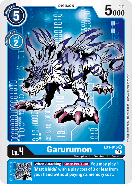 Garurumon [EX1-015] [Classic Collection] | Play N Trade Winnipeg