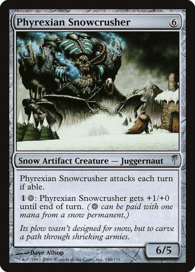 Phyrexian Snowcrusher [Coldsnap] | Play N Trade Winnipeg