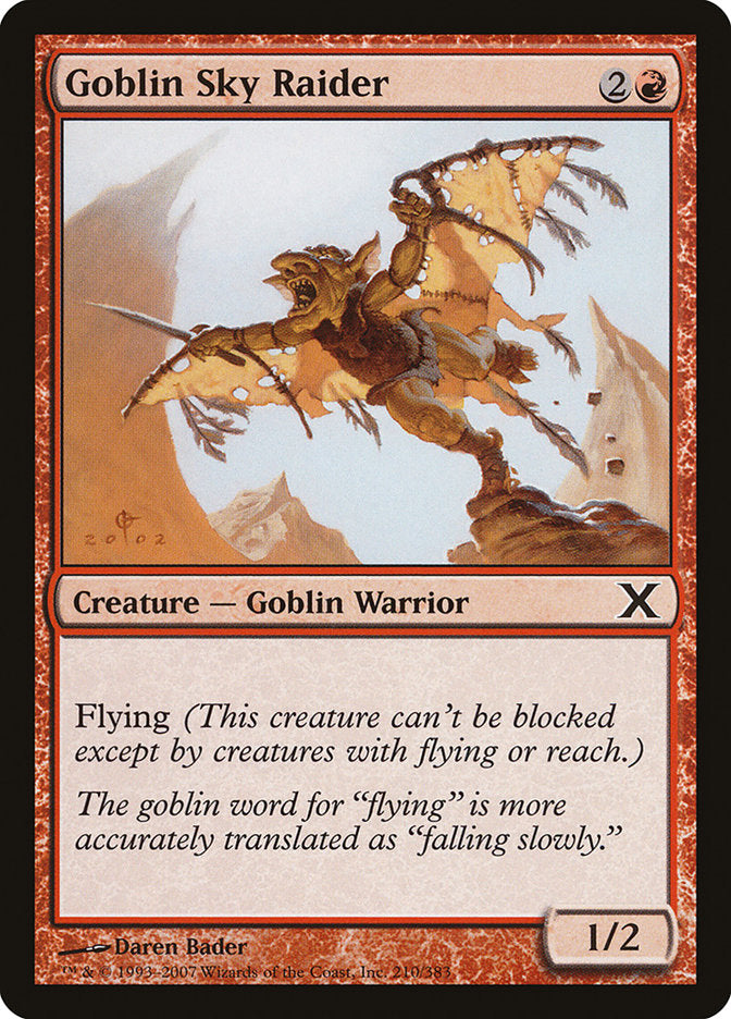 Goblin Sky Raider [Tenth Edition] | Play N Trade Winnipeg