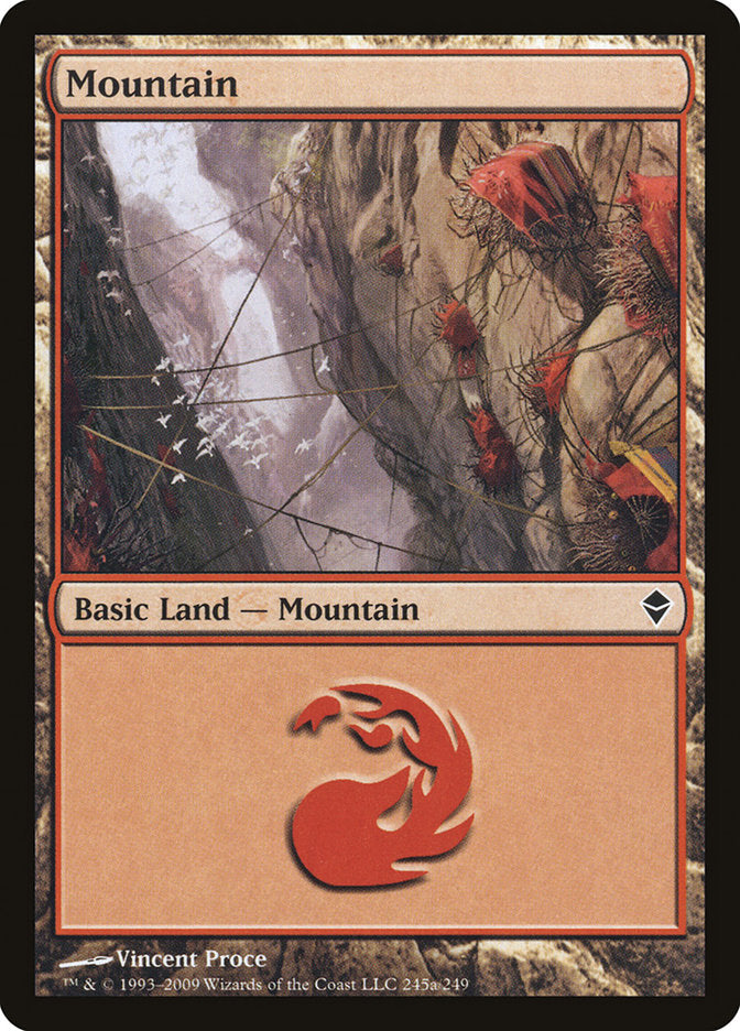 Mountain (245a) [Zendikar] | Play N Trade Winnipeg