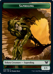 Saproling // Spirit (002) Double-sided Token [Kamigawa: Neon Dynasty Commander Tokens] | Play N Trade Winnipeg