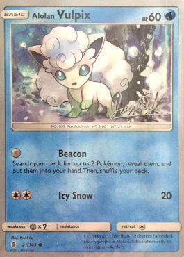 Alolan Vulpix (21/145) (Infinite Force - Diego Cassiraga) [World Championships 2017] | Play N Trade Winnipeg