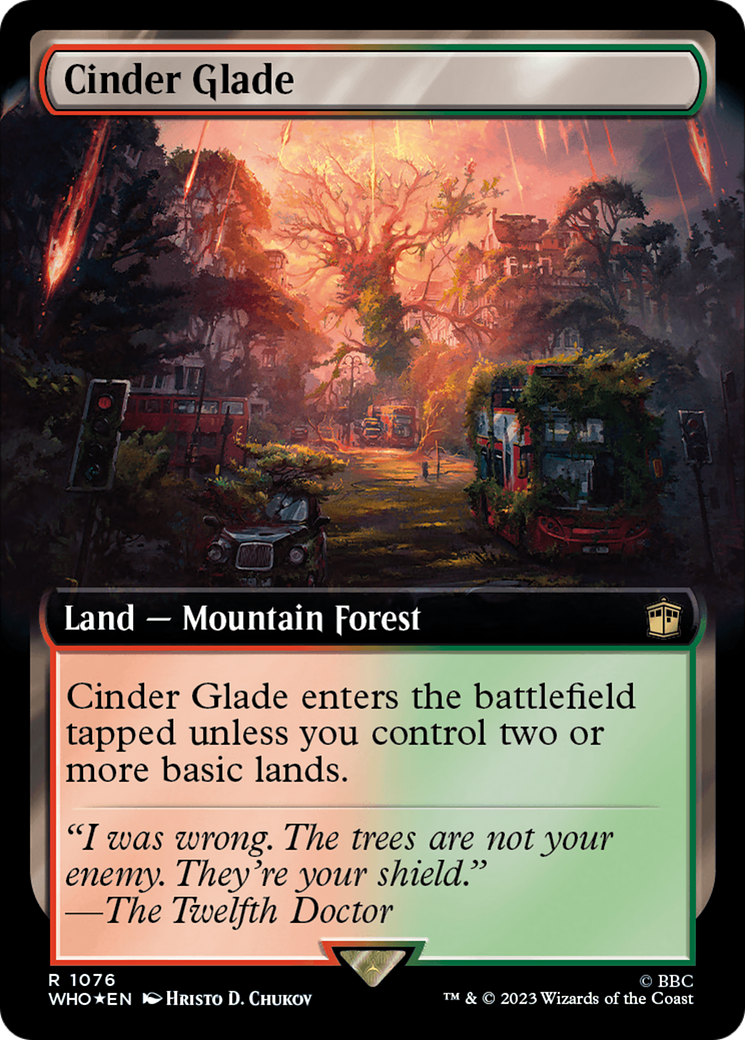 Cinder Glade (Extended Art) (Surge Foil) [Doctor Who] | Play N Trade Winnipeg