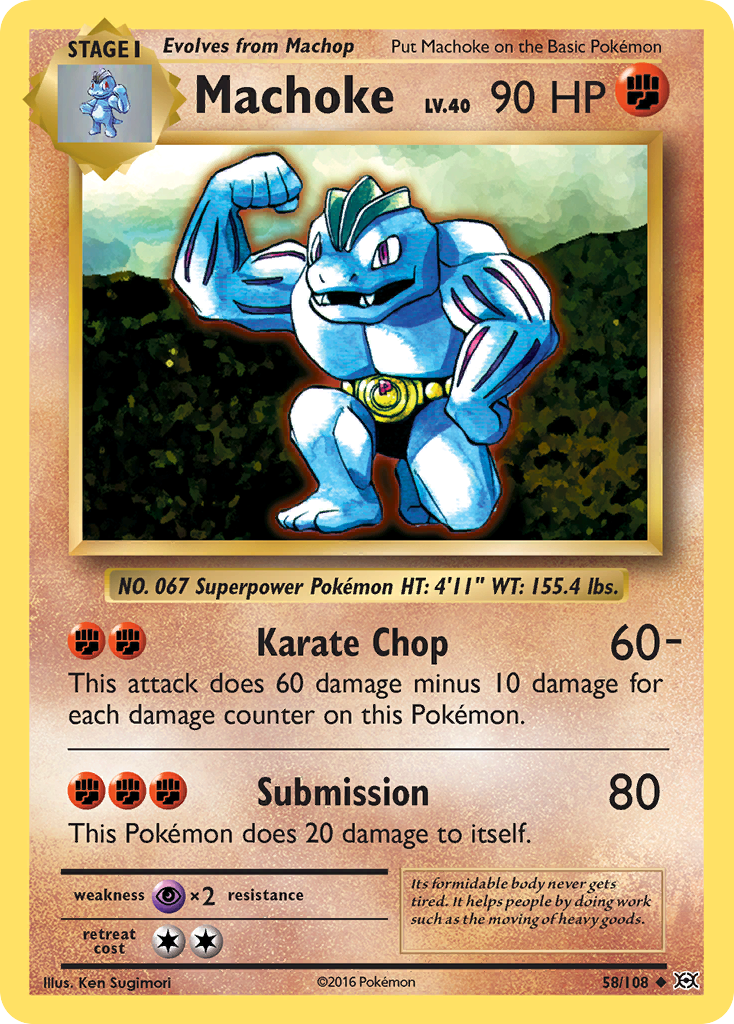 Machoke (58/108) [XY: Evolutions] | Play N Trade Winnipeg