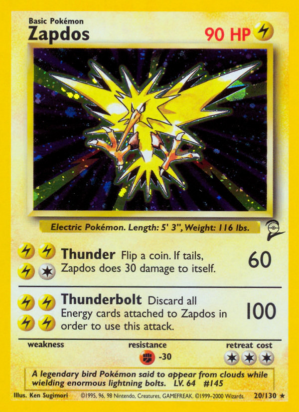 Zapdos (20/130) [Base Set 2] | Play N Trade Winnipeg