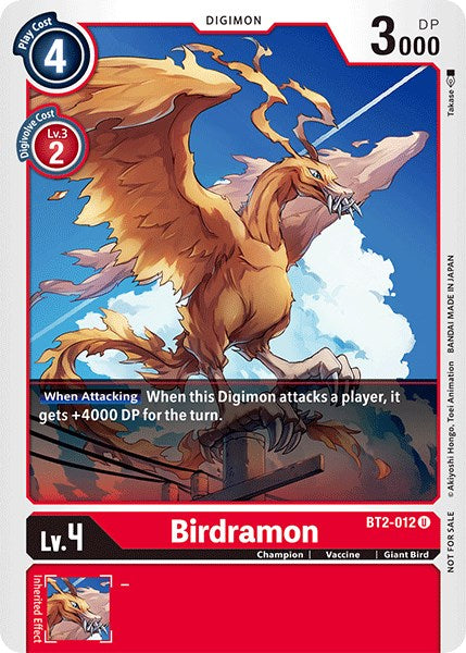 Birdramon [BT2-012] (Official Tournament Pack Vol.3) [Release Special Booster Promos] | Play N Trade Winnipeg
