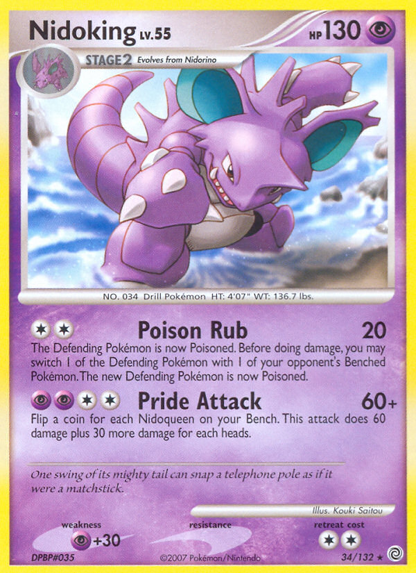 Nidoking (34/132) [Diamond & Pearl: Secret Wonders] | Play N Trade Winnipeg