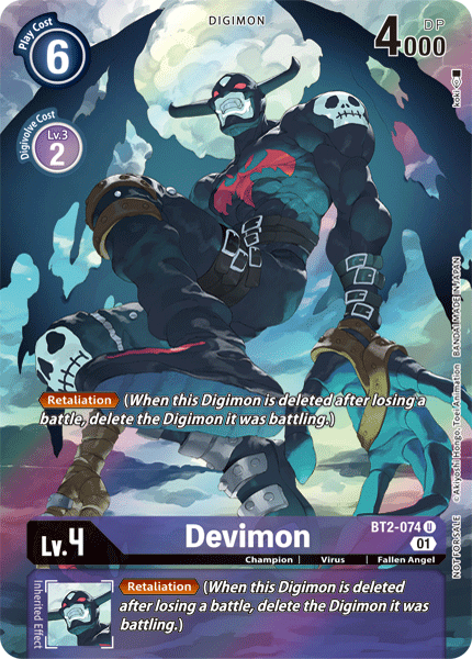 Devimon [BT2-074] (Alternate Art) [Release Special Booster Ver.1.0] | Play N Trade Winnipeg