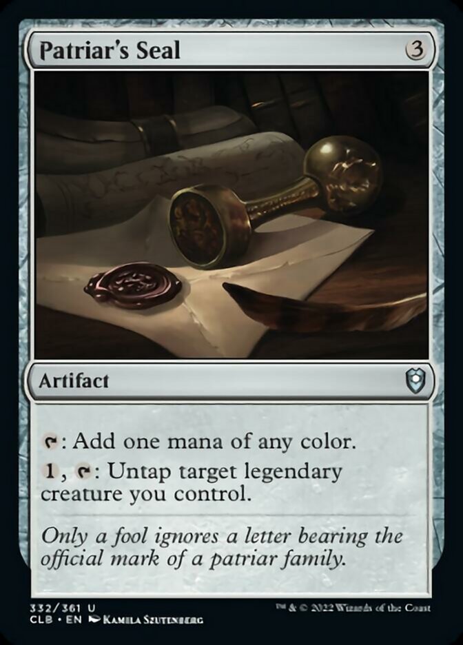 Patriar's Seal [Commander Legends: Battle for Baldur's Gate] | Play N Trade Winnipeg
