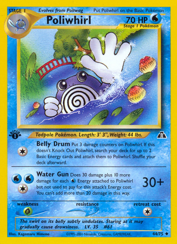 Poliwhirl (44/75) [Neo Discovery 1st Edition] | Play N Trade Winnipeg