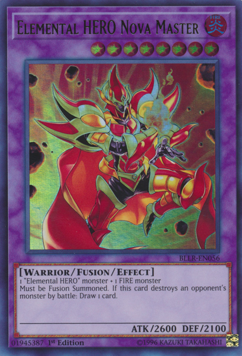 Elemental Hero Nova Master [BLLR-EN056] Ultra Rare | Play N Trade Winnipeg