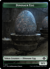 Dinosaur Egg // Dinosaur (0010) Double-Sided Token [The Lost Caverns of Ixalan Tokens] | Play N Trade Winnipeg