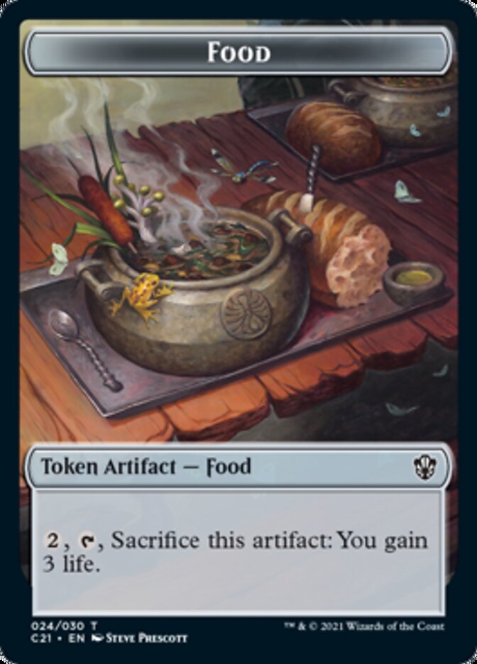 Food // Saproling Token [Commander 2021 Tokens] | Play N Trade Winnipeg