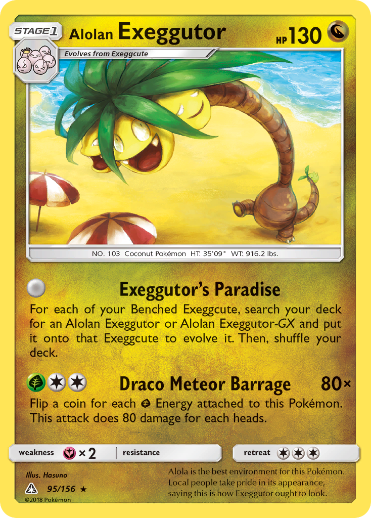 Alolan Exeggutor (95/156) [Sun & Moon: Ultra Prism] | Play N Trade Winnipeg