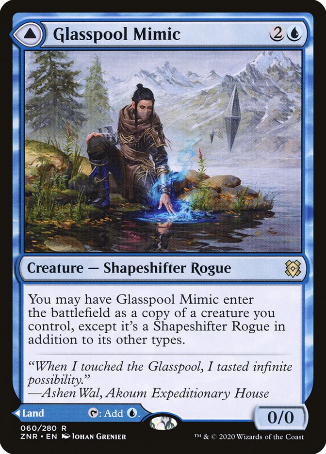 Glasspool Mimic // Glasspool Shore [Zendikar Rising] | Play N Trade Winnipeg