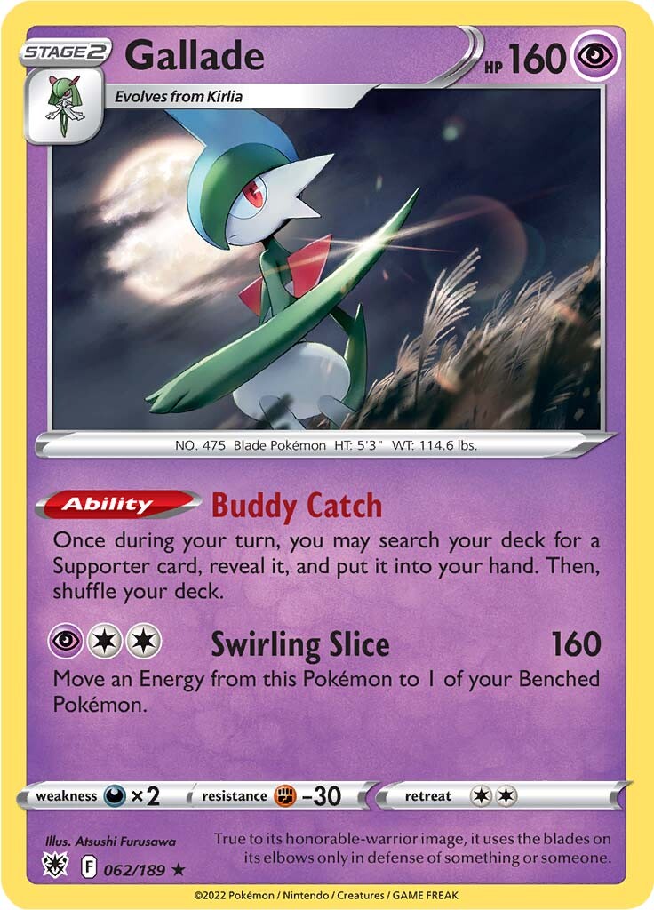 Gallade (062/189) [Sword & Shield: Astral Radiance] | Play N Trade Winnipeg