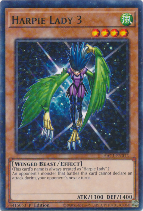 Harpie Lady 3 (Duel Terminal) [HAC1-EN012] Common | Play N Trade Winnipeg