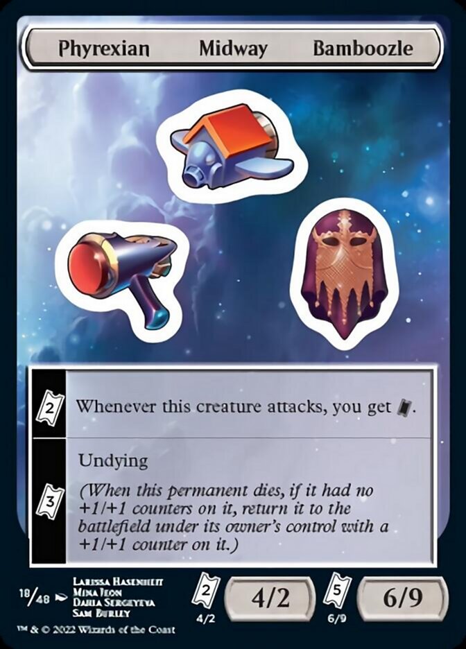 Phyrexian Midway Bamboozle [Unfinity Stickers] | Play N Trade Winnipeg