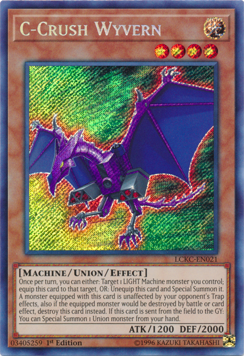 C-Crush Wyvern [LCKC-EN021] Secret Rare | Play N Trade Winnipeg