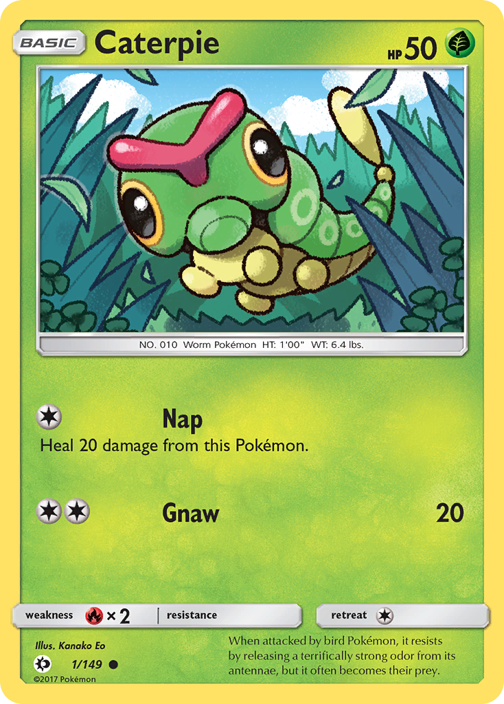 Caterpie (1/149) [Sun & Moon: Base Set] | Play N Trade Winnipeg