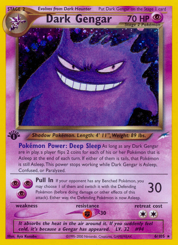 Dark Gengar (6/105) [Neo Destiny 1st Edition] | Play N Trade Winnipeg