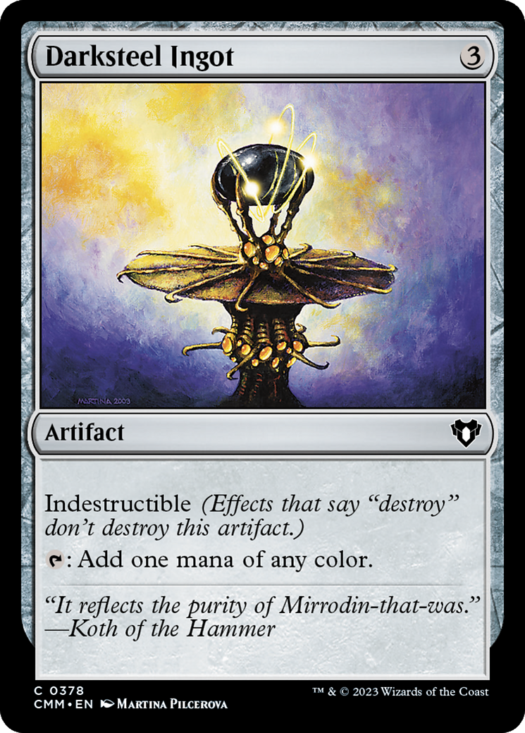 Darksteel Ingot [Commander Masters] | Play N Trade Winnipeg