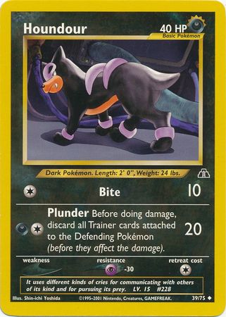 Houndour (39/75) [Neo Discovery Unlimited] | Play N Trade Winnipeg